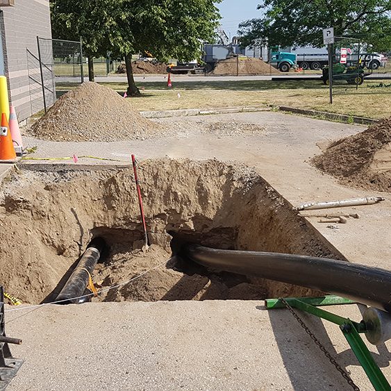 horizontal ground loop mains